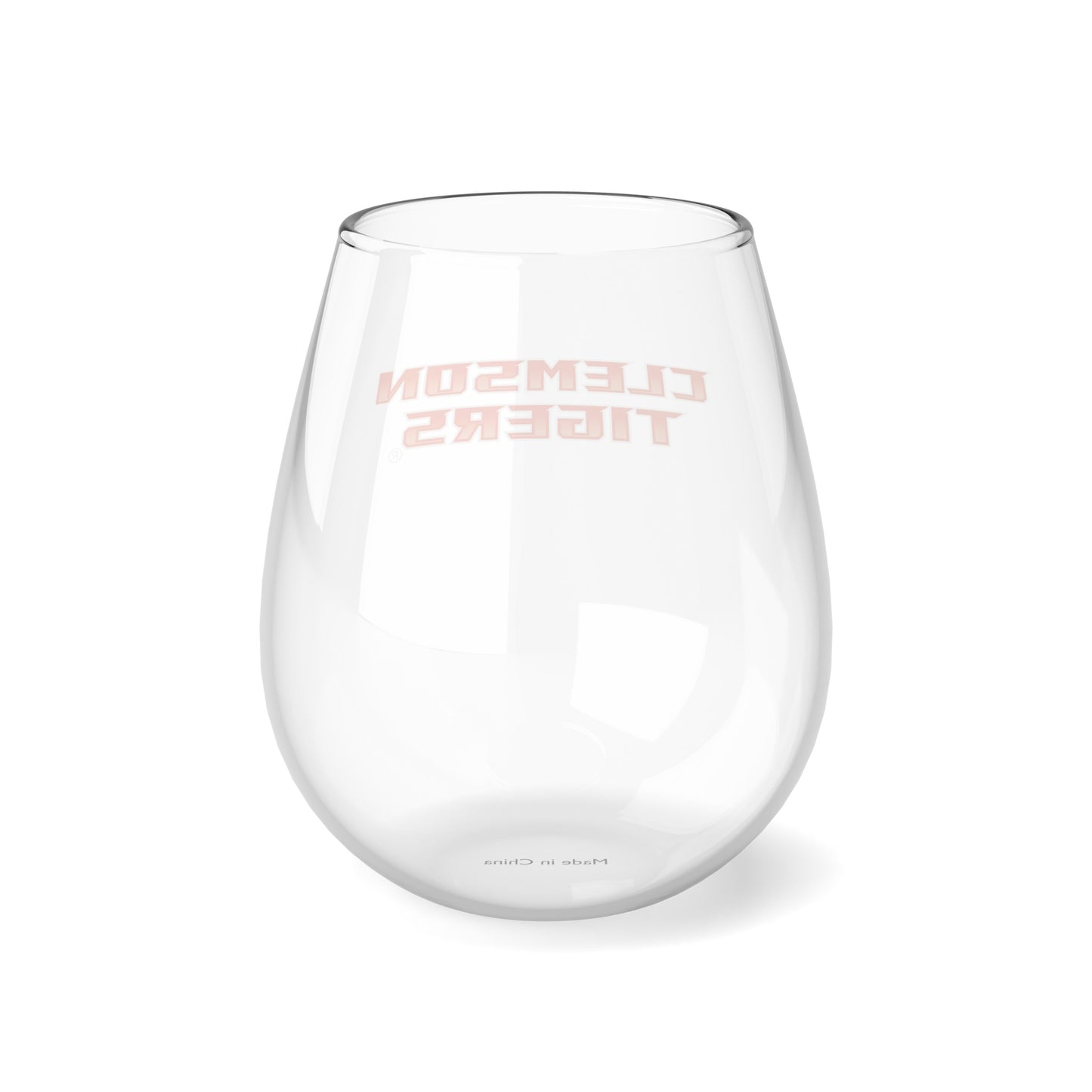 Clemson Stemless Wine Glass 11.75oz