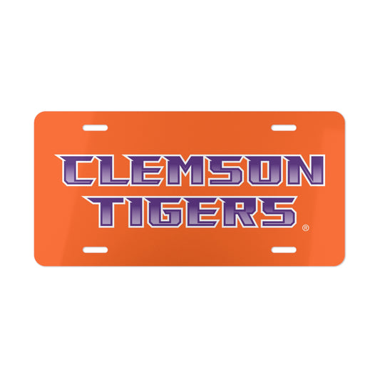 Clemson Tigers Vanity Plate