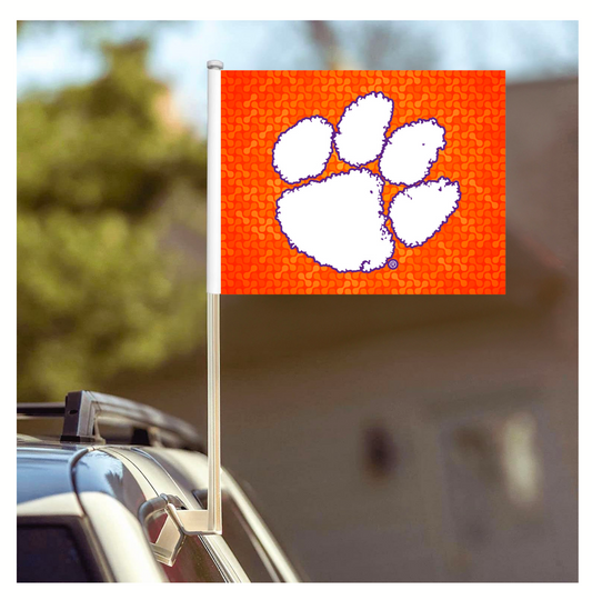 Clemson Car Flag