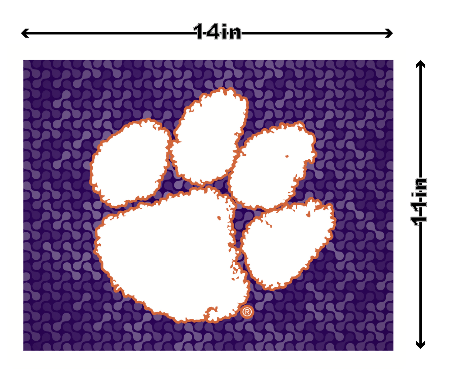 Clemson Car Flag