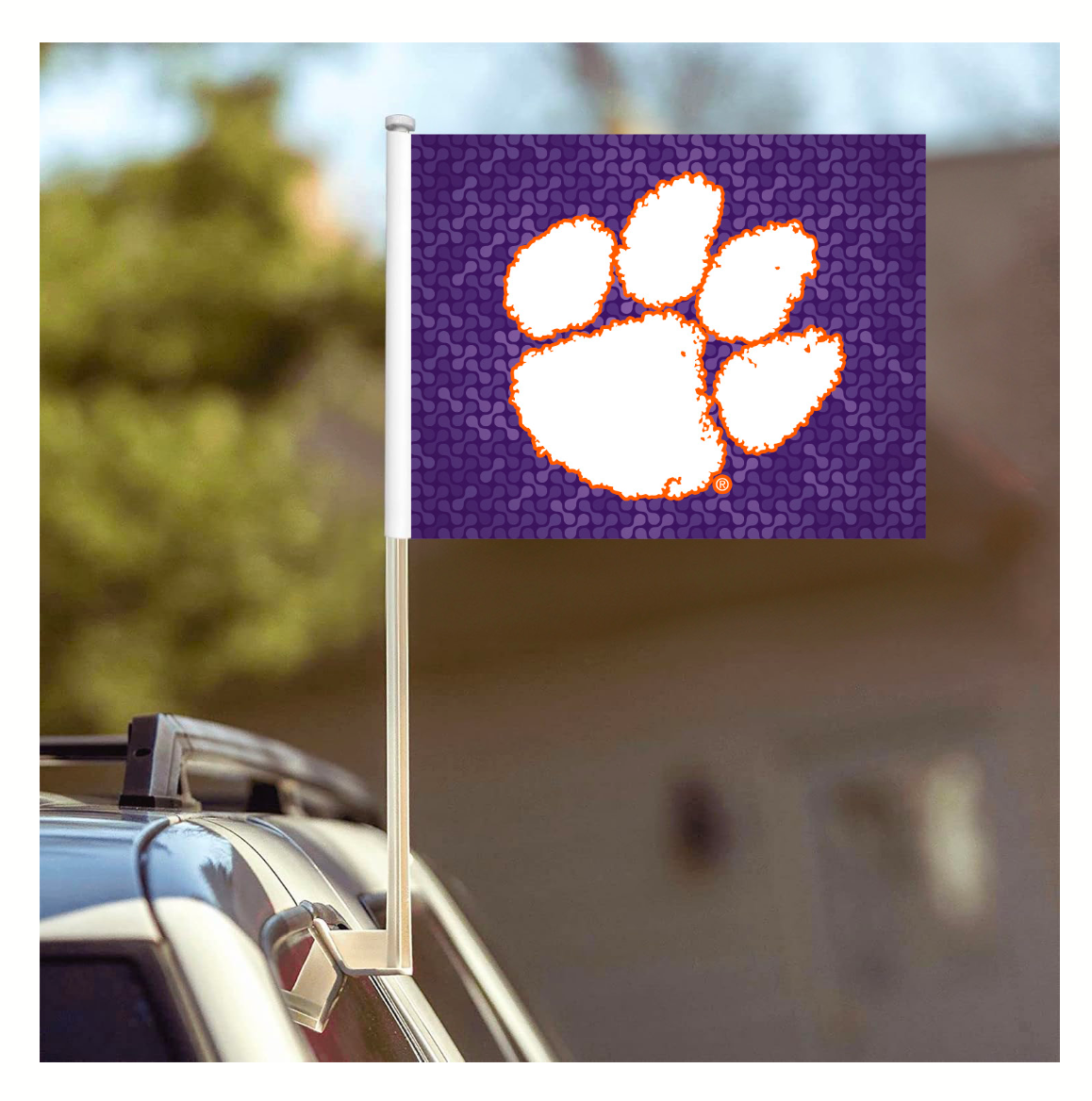 Clemson Car Flag