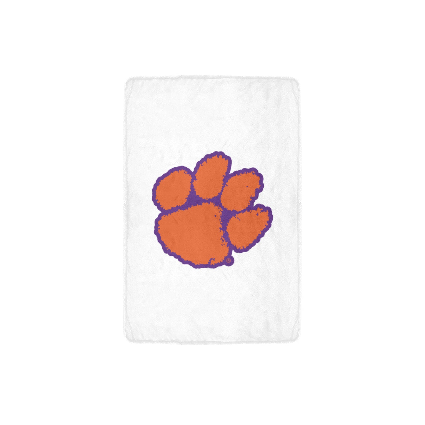 Clemson Tigers Paw Micro Fleece Blanket