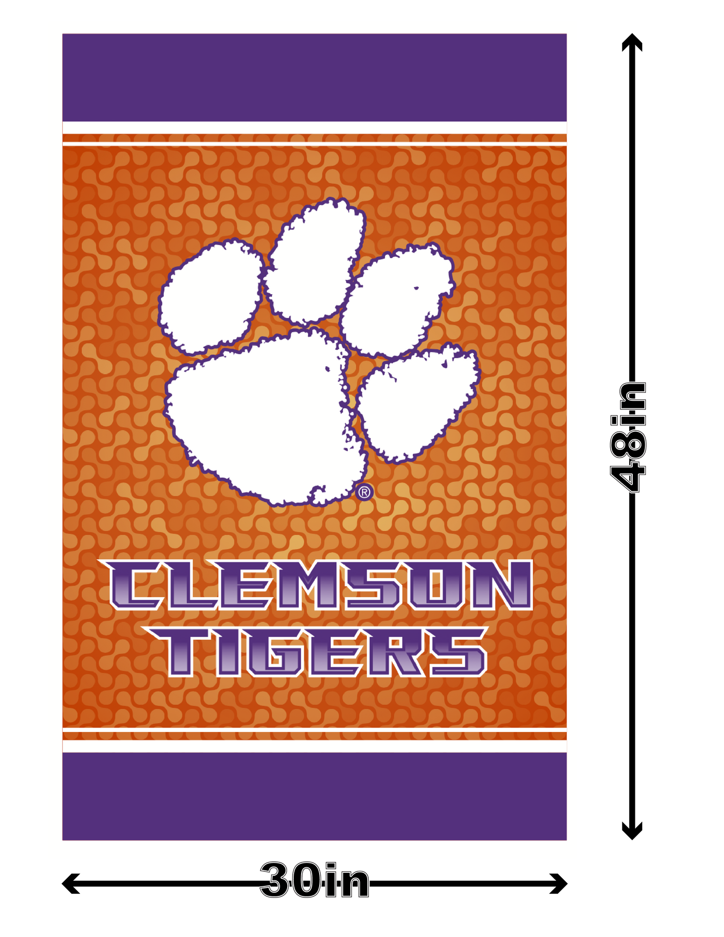 Clemson Tigers Avenue Light Pole Banner