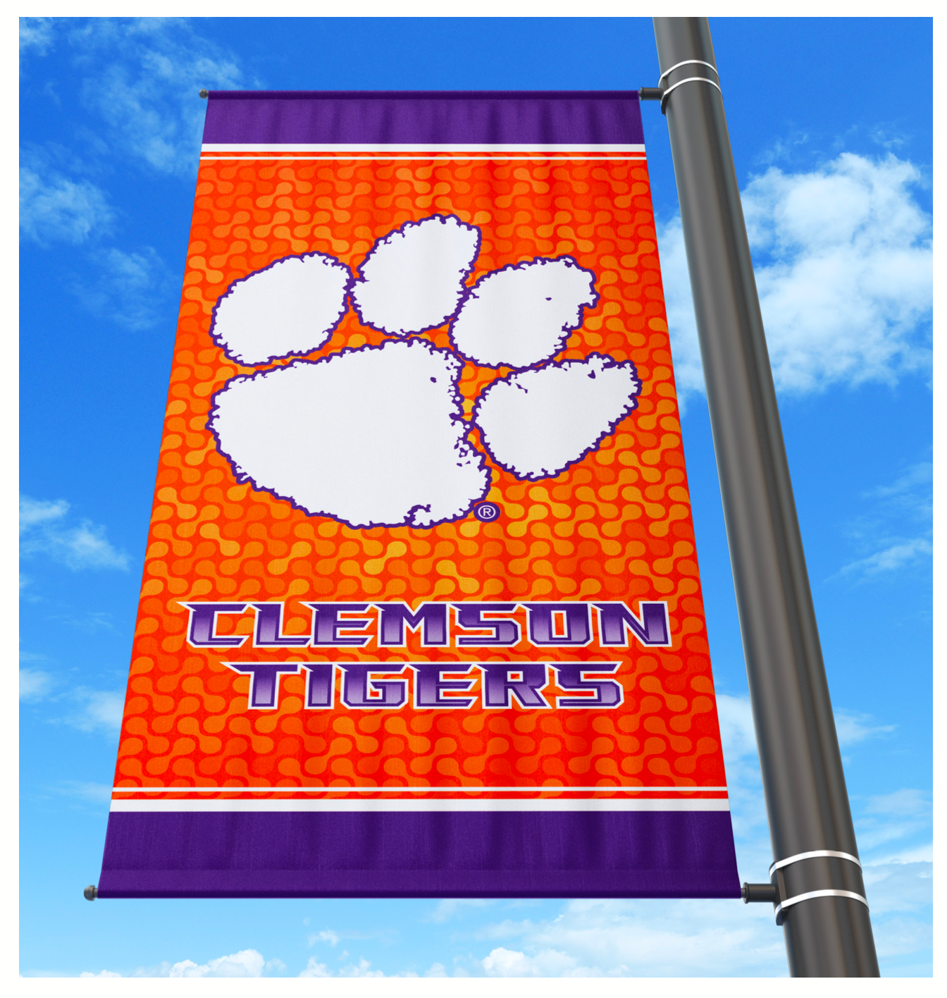 Clemson Tigers Avenue Light Pole Banner