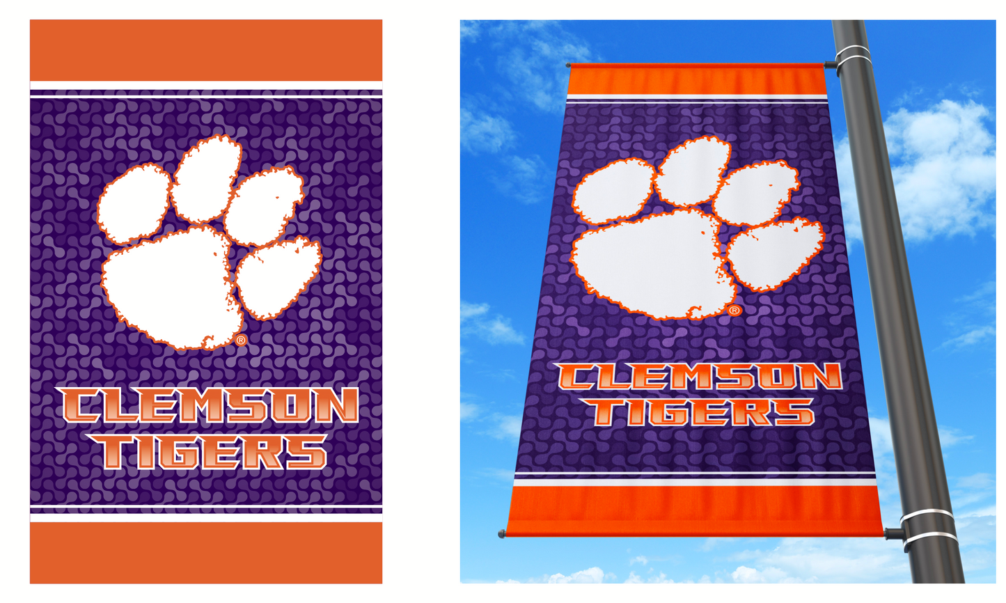 Clemson Tigers Avenue Light Pole Banner