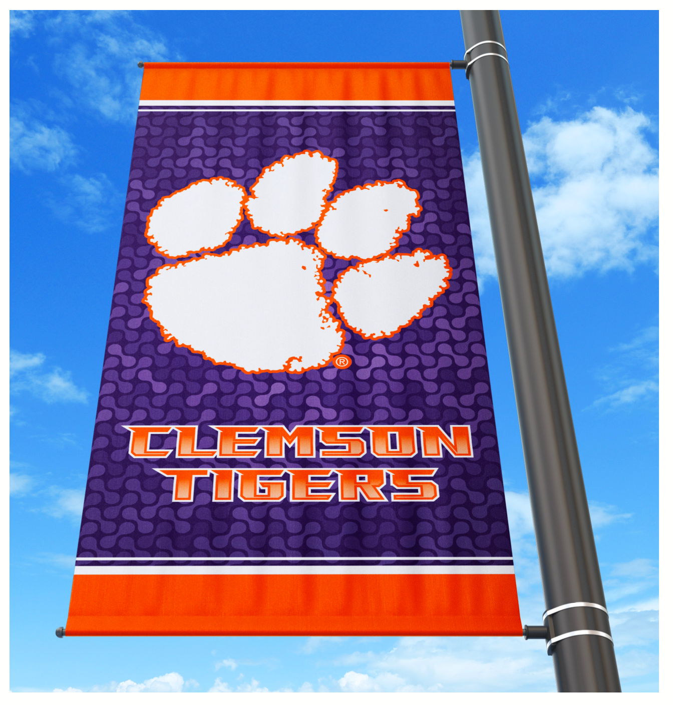 Clemson Tigers Avenue Light Pole Banner