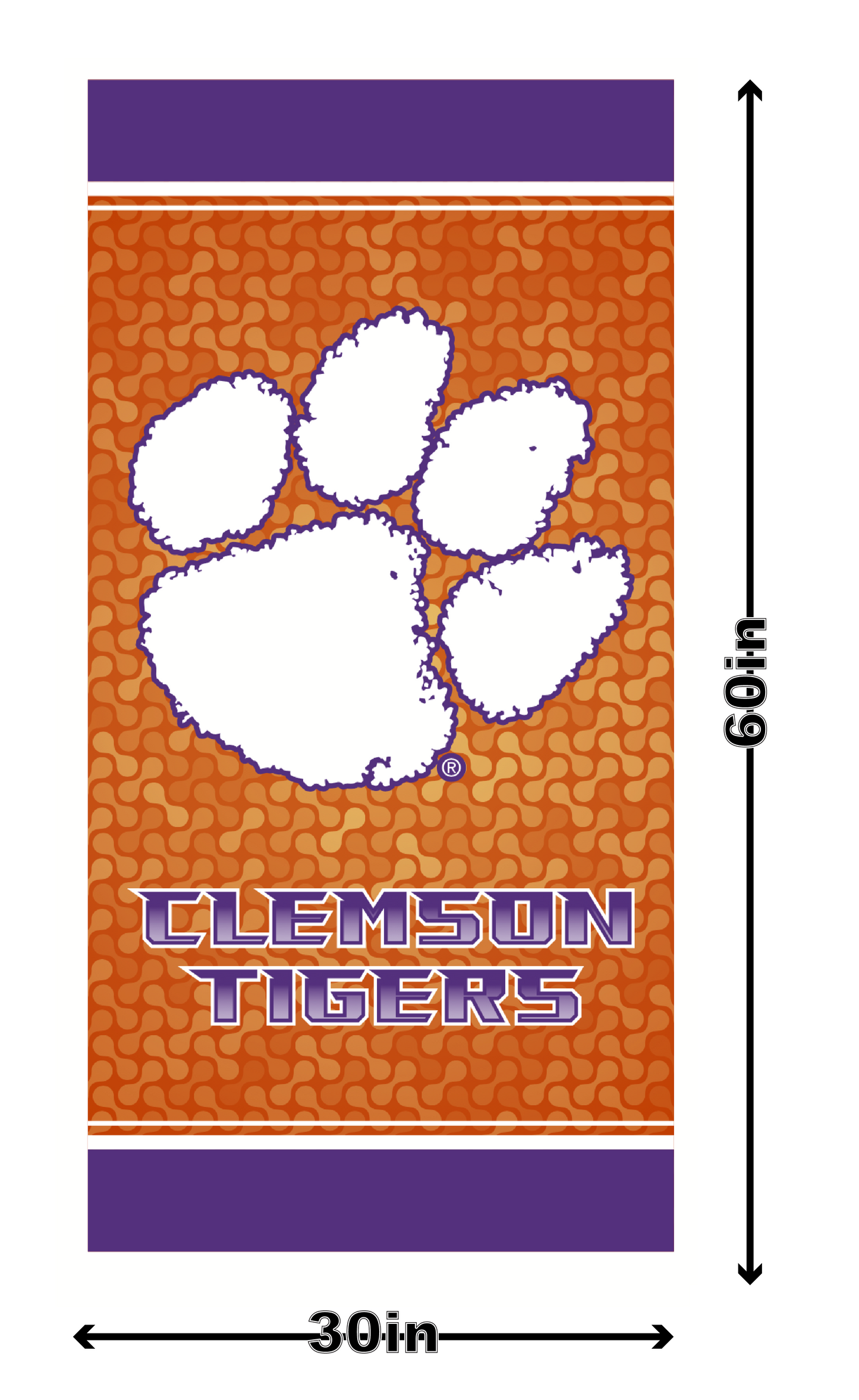 Clemson Tigers Avenue Light Pole Banner