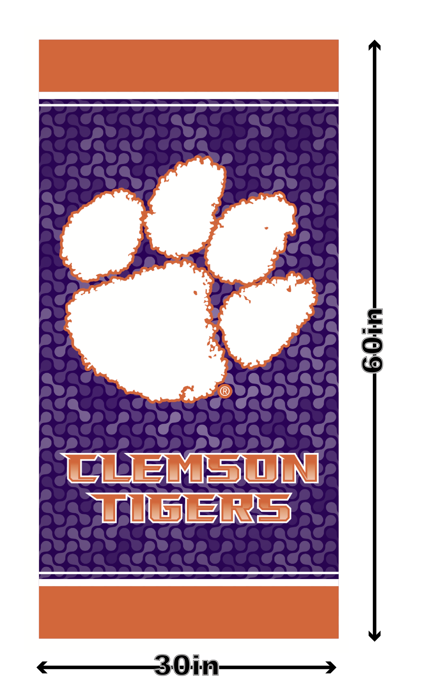 Clemson Tigers Avenue Light Pole Banner