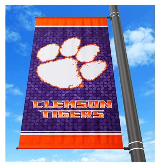 Clemson Tigers Avenue Light Pole Banner