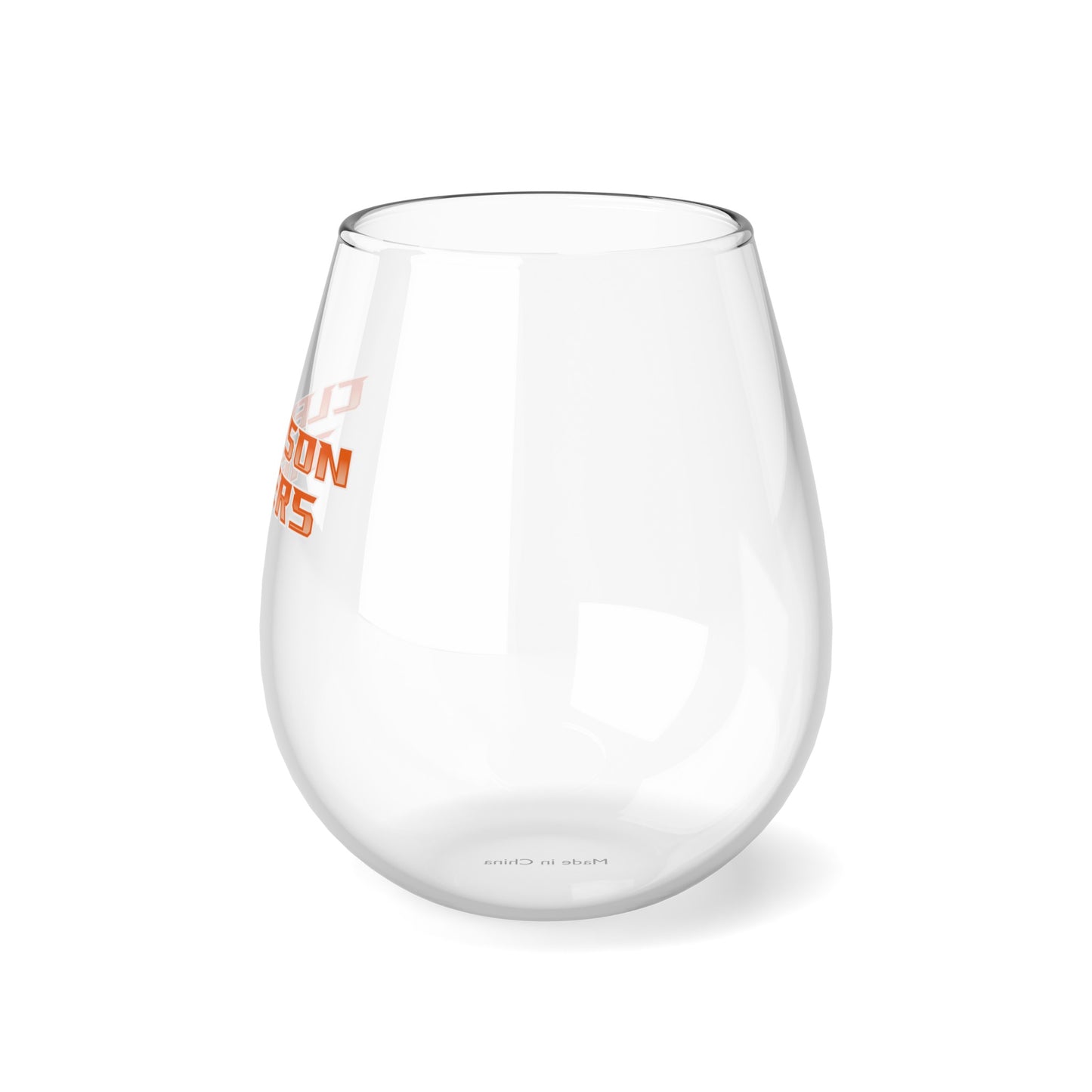 Clemson Stemless Wine Glass 11.75oz