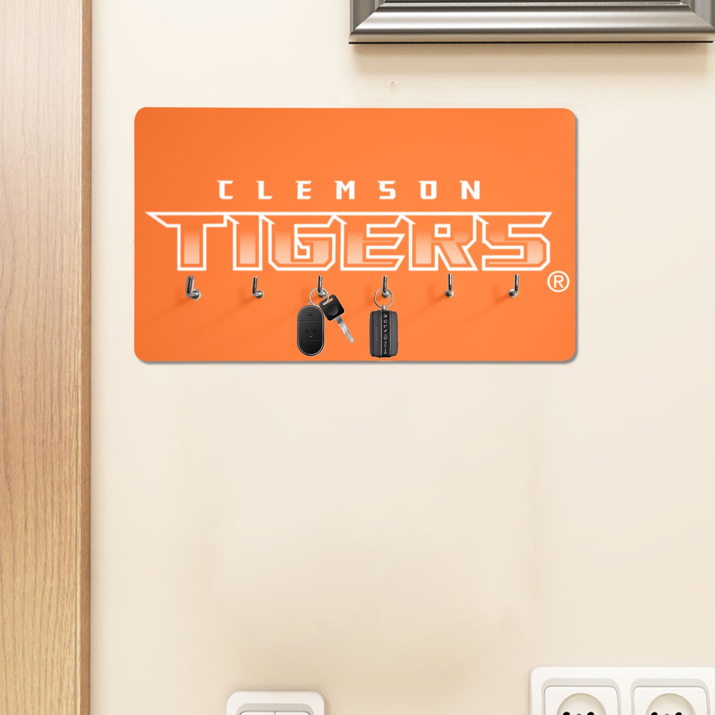 Clemson Tigers Wall Mounted Decor Key Holder