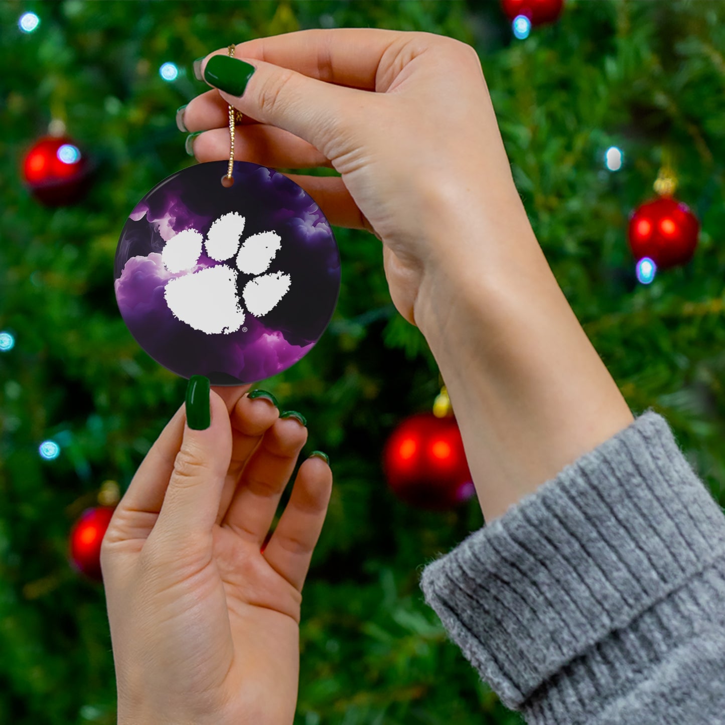 Clemson Ceramic Ornament