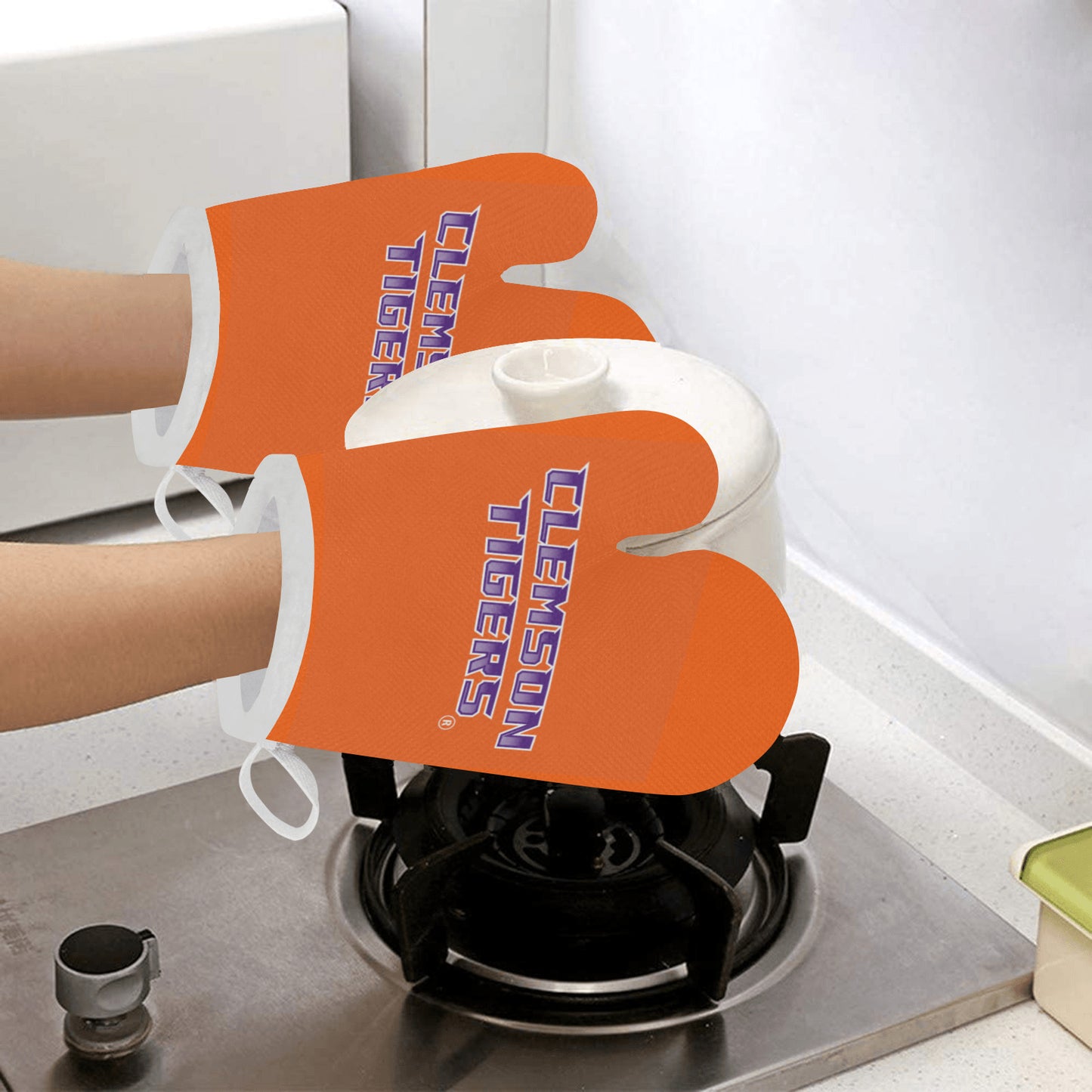 Clemson Tigers Oven Mitts (Set Of 2)