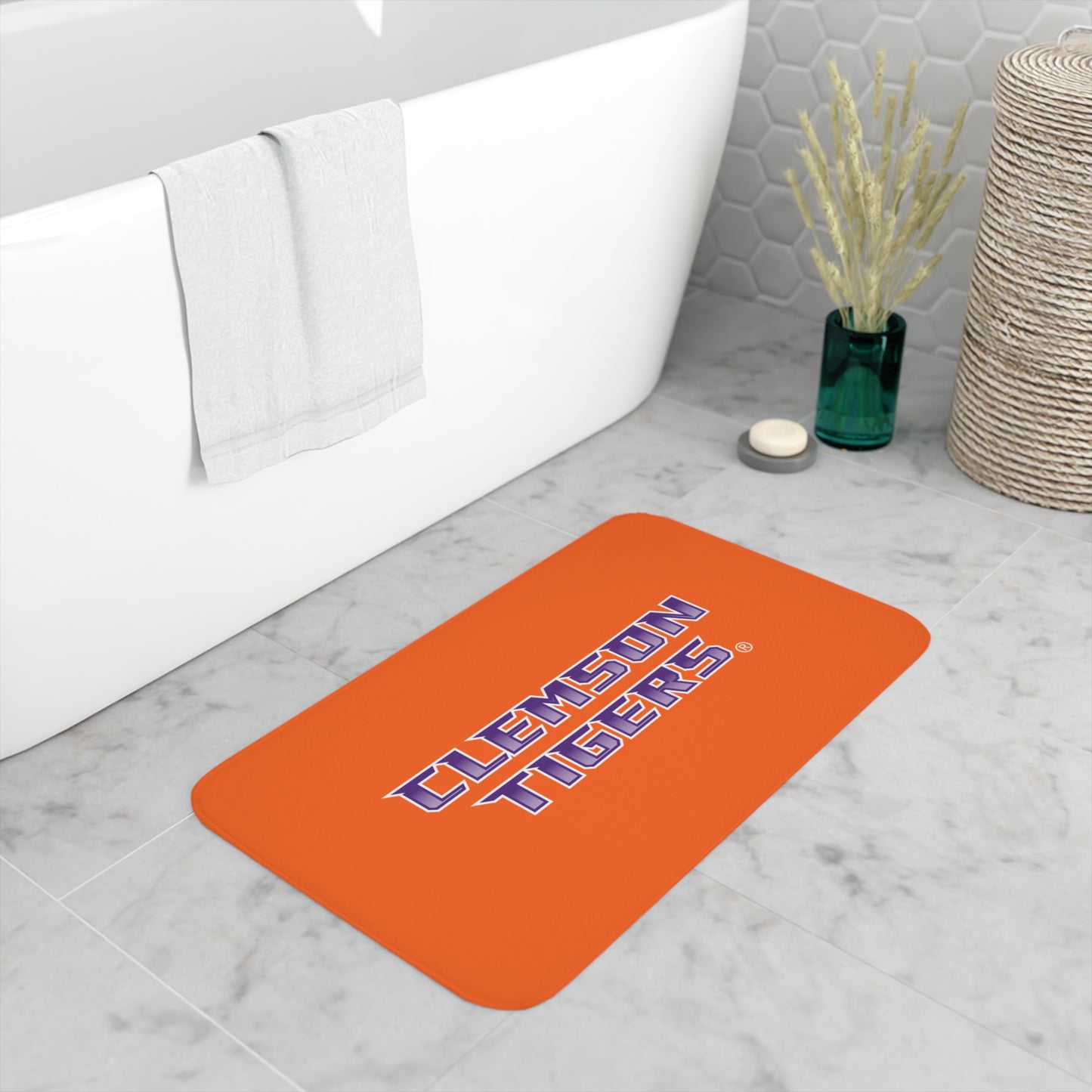 Clemson Memory Foam Bath Mat