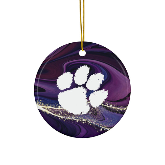 Clemson Ceramic Ornament