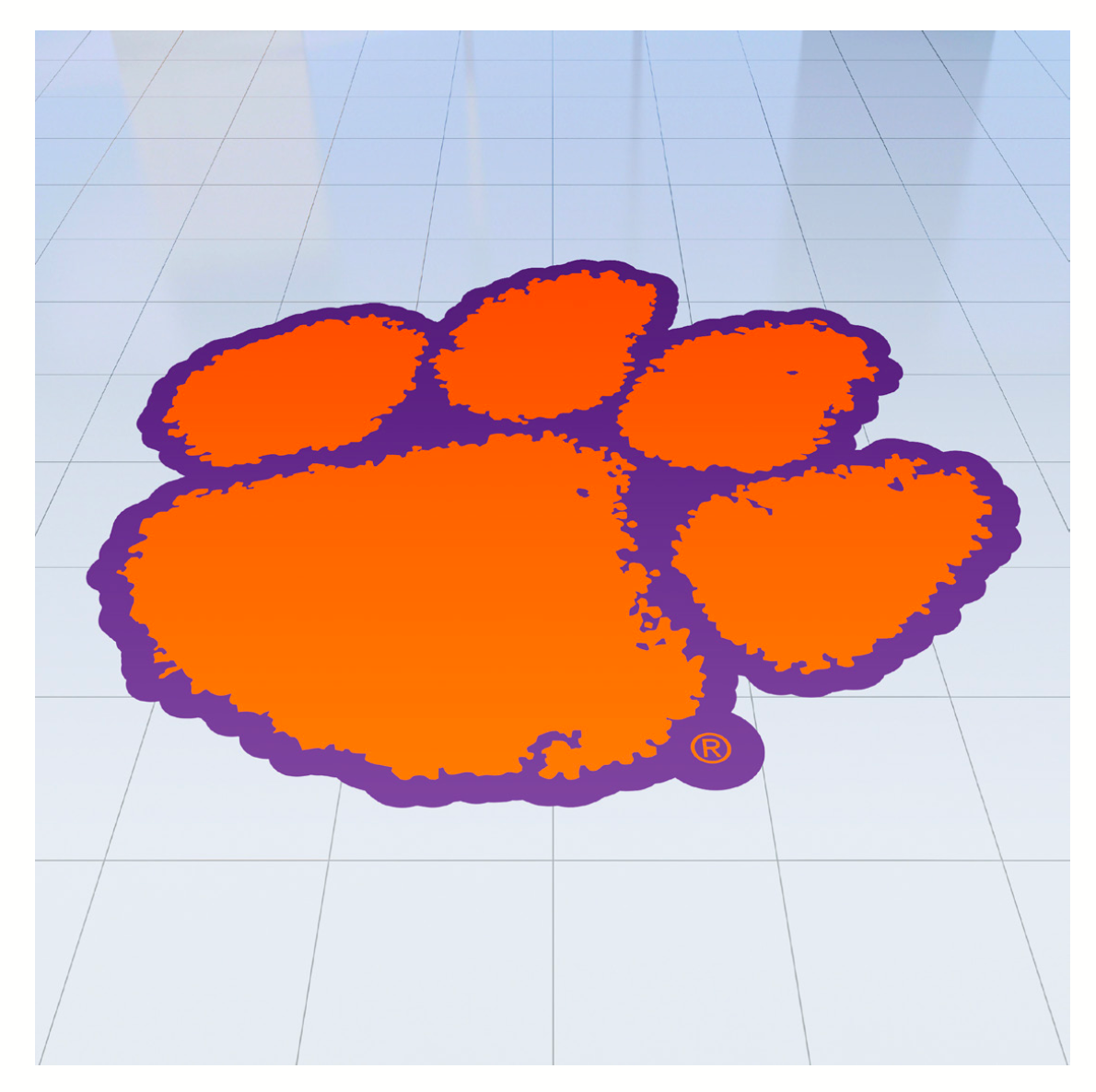 Clemson Floor Decal