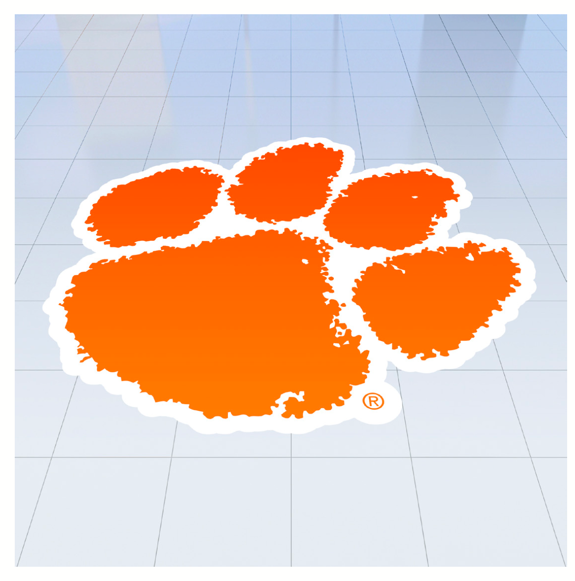 Clemson Floor Decal