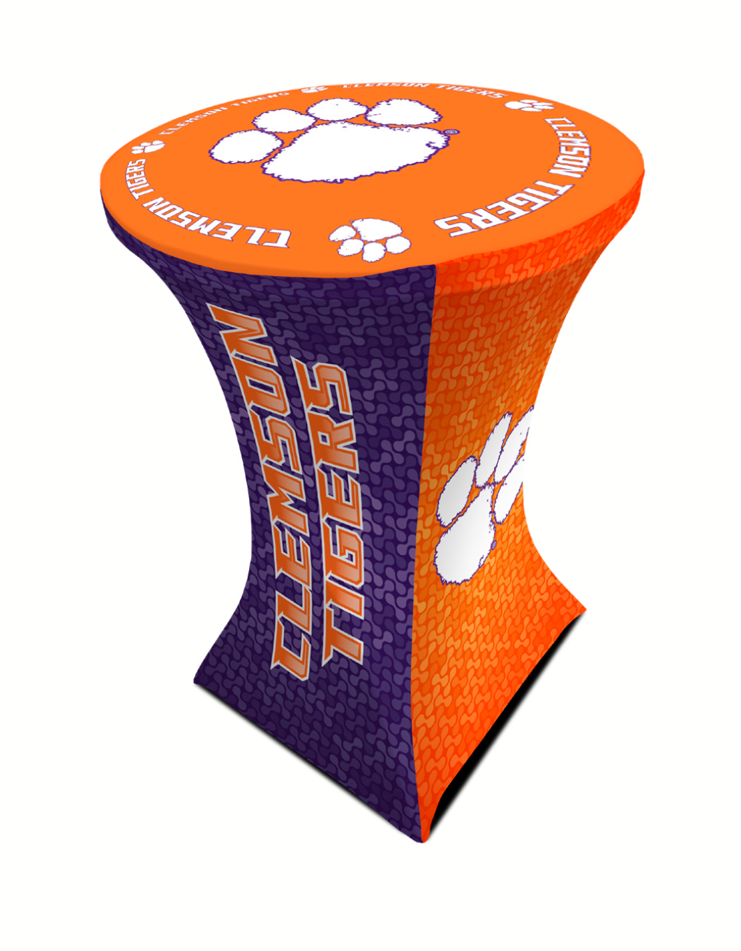 Clemson Stretch Round Table Cloth