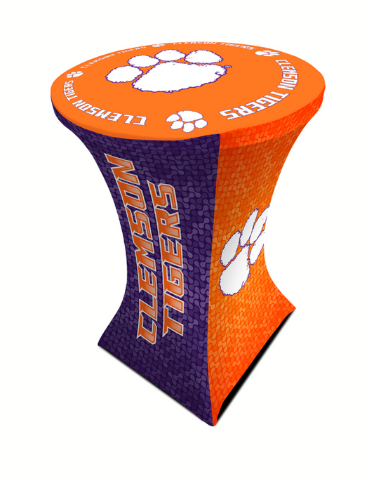 Clemson Stretch Round Table Cloth