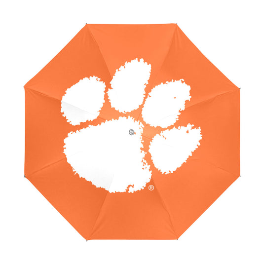 clemson tiger patio umbrella ABCCANOPY 9FT 3 Tiers 8 Ribs OLEFIN 5-Year No Fading Red & Orange Stripe pool and on 9ft Stripe Umbrella - Indigo
