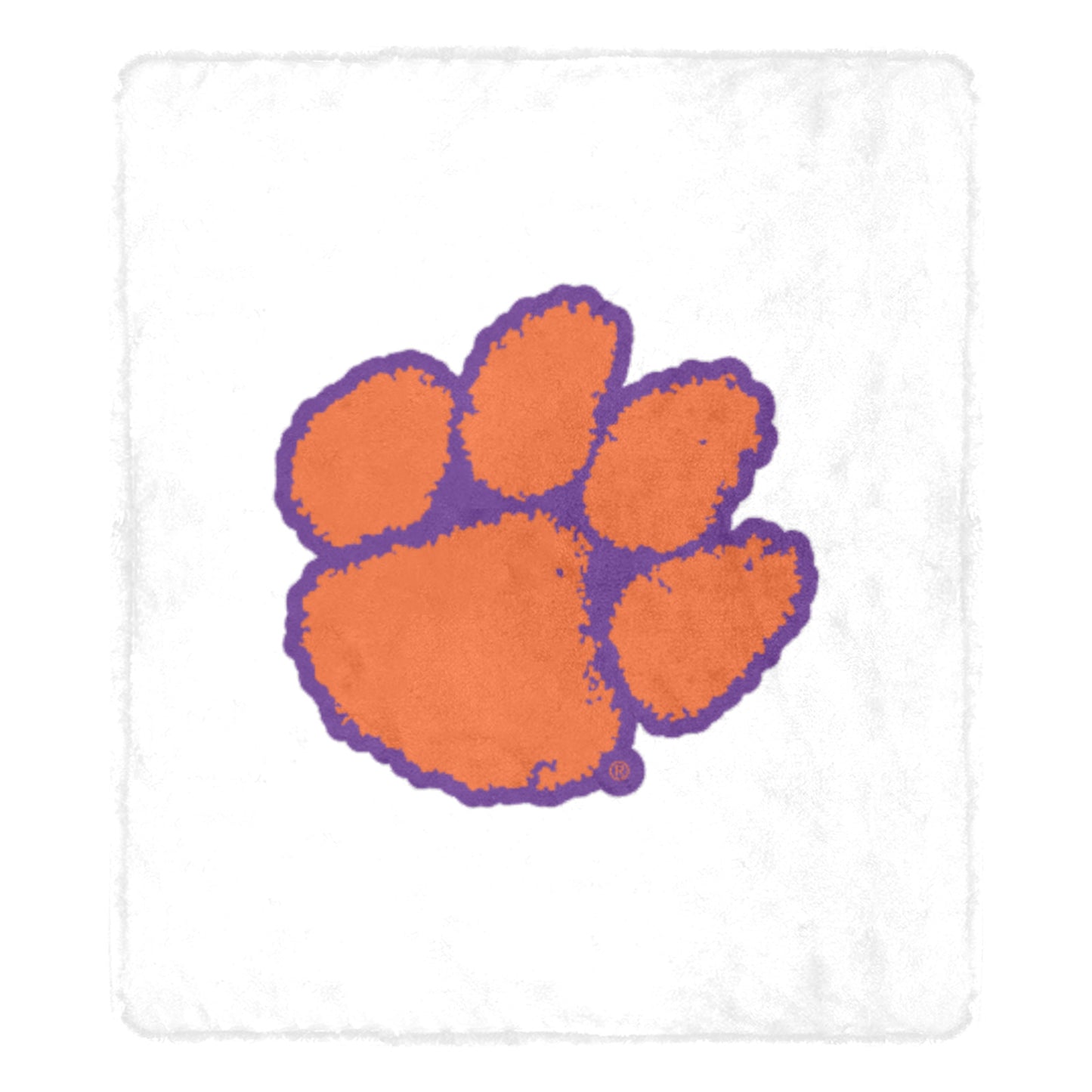 Clemson Tigers Paw Micro Fleece Blanket